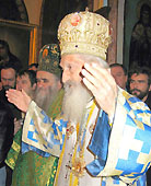 Сербский Патриарх Павел отслужил первую после госпитализации литургию